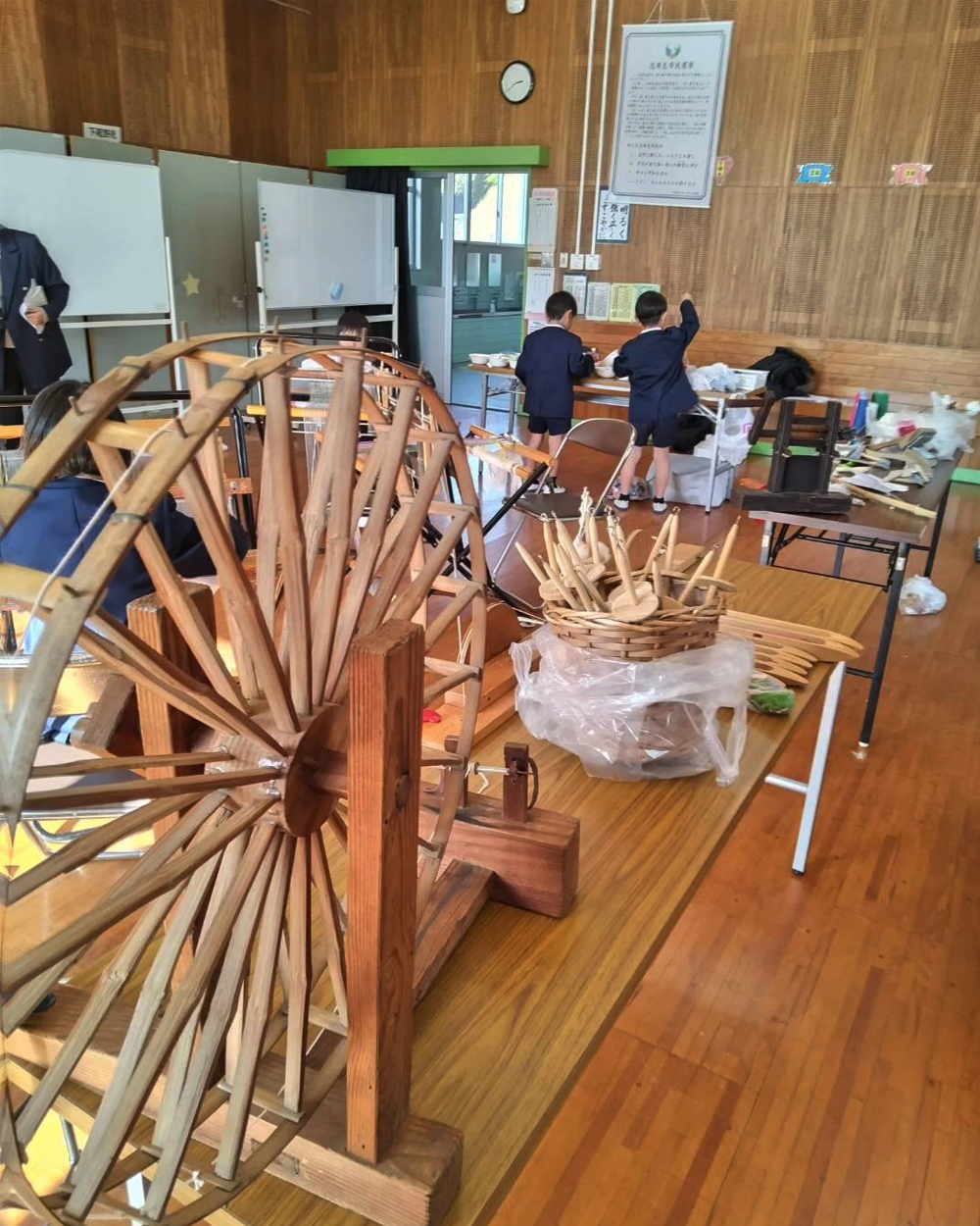 糸車、糸を紡ぐ道具